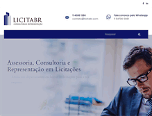 Tablet Screenshot of licitabr.com